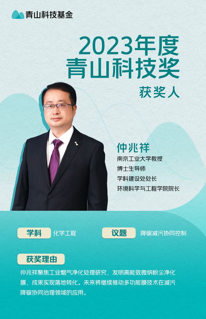 100万元人！2023年度“青山科技奖”获奖人名单公布(图9)